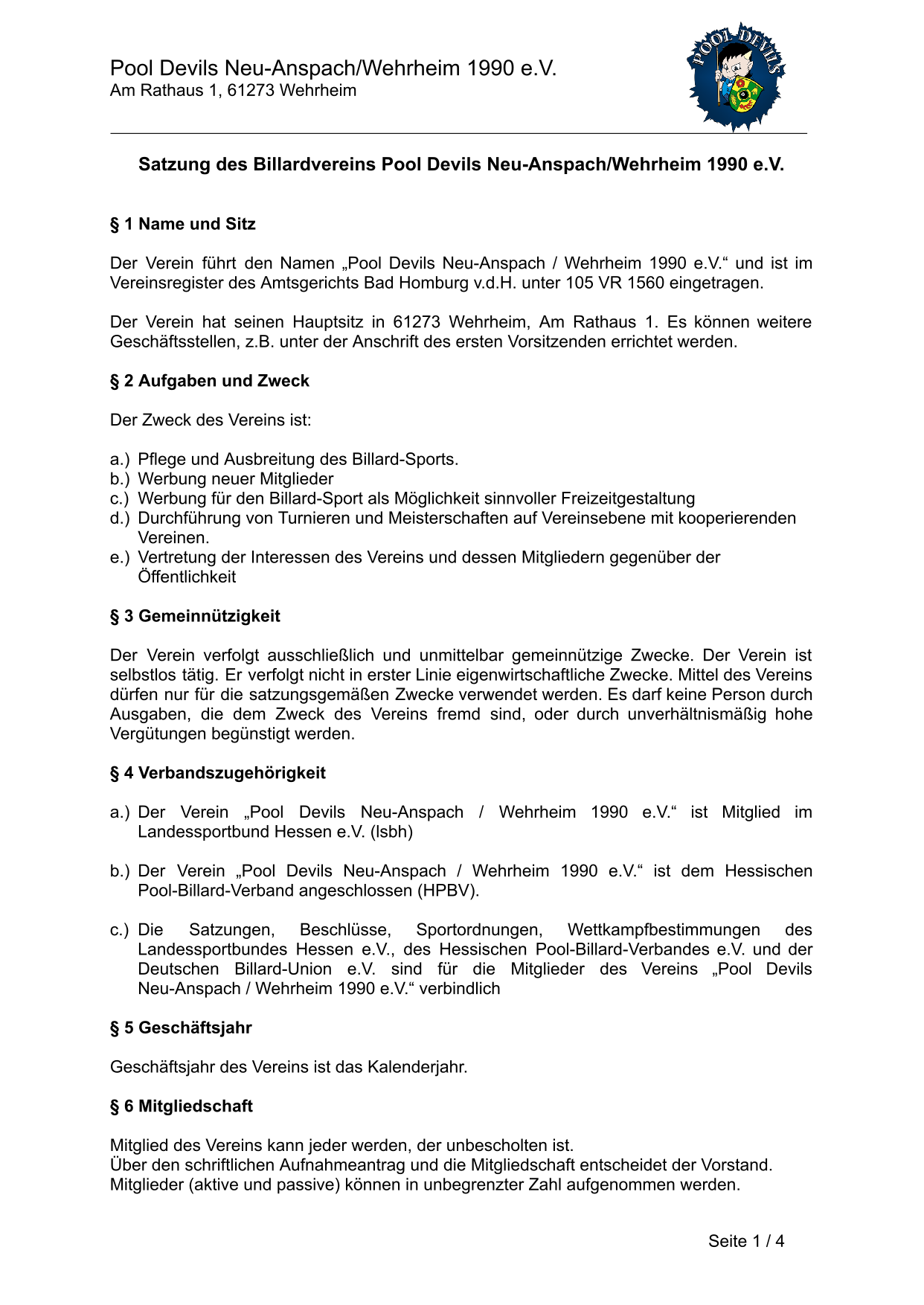 Satzung